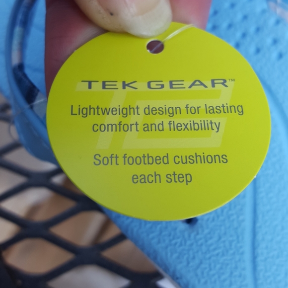 NWT women's Tek Gear light blue sandals - Picture 8 of 10